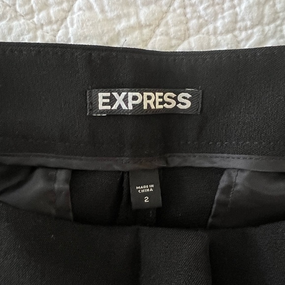 black wide leg colette suit pants, size 2 - Picture 3 of 3